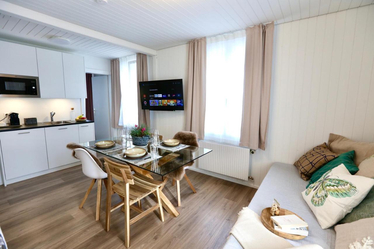 Alp Apartments Centre Location With Traditional Design And Self Check-In เอนเกลเบิร์ก ภายนอก รูปภาพ